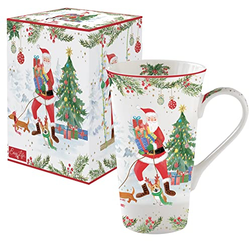 Easy Life COFFRET 1 MUG GEANT 60CL EN PORCELAINE JOYFUL SANTA