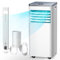 R.W.FLAME Aire acondicionado portátil, unidad de CA de 8000 BTU con deshumidificador integrado y modo de ventilador, CA portátil funcional con control remoto para dormitorio/dormitorio, temporizador