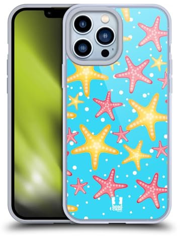 Head Case Designs Estrella De Mar Impresiones Marinas Caso Funda de Gel Suave Compatible con Apple iPhone 13 Pro MAX