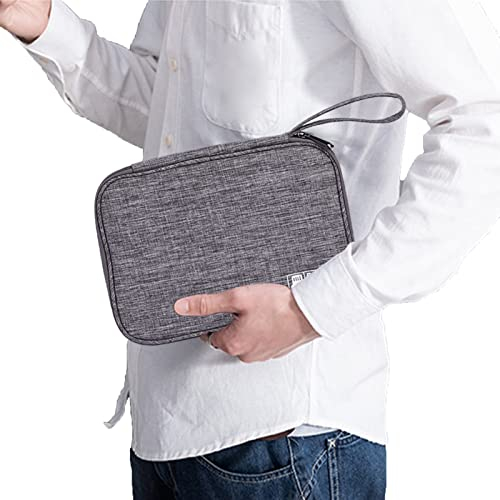 pologmase Accesorios electrónicos - Organizador electrónica Oficina Viaje Bolso Impermeable,Accesorios electrónicos Gadget Big Bag para Cable USB, Tarjeta SD, Disco Duro