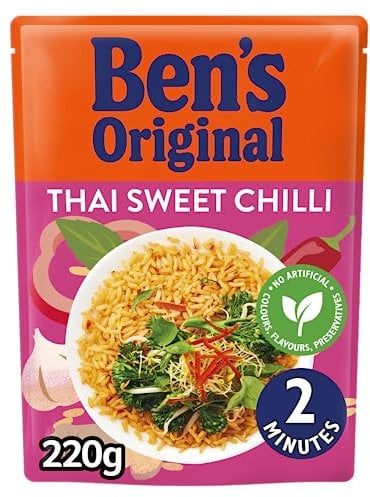 BEN'S ORIGINAL Thai Sweet Chilli Microwave Rice Pouch 220g - Serves 2