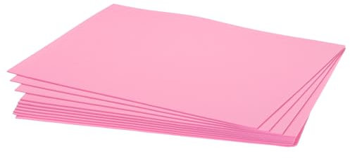 sourcing map Fogli in schiuma EVA rosa scuro, 27 cm x 21 cm, spessore 1,7 mm, fogli in schiuma EVA per costumi, progetti artistici e artigianali, confezione da 10