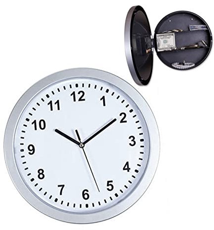 Uonlytech Wanduhr-safe Geheimfach Vintage-design Für Schmuck Bargeld Wertsachen Zu Hause Oder Im Büro