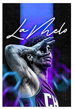 RIKCAT LaMelo Ball Leinwand Poster Wandkunst Dekor Druck Bild Gemälde für Wohnzimmer Schlafzimmer Dekoration ungerahmt 30 x 45 cm