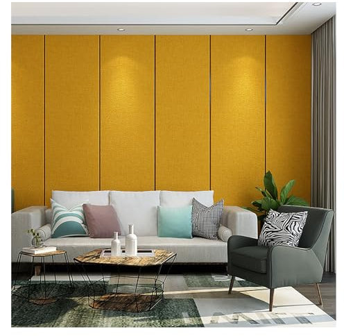 BESNUT Wandpaneel, Leinenstruktur, abziehbar, wasserfest, schalldicht, selbstklebendes Tapetentuch, geeignet for Wanddekoration im Wohnzimmer und Schlafzimmer (Color : #2, Size : L2.8mxW0.65m)