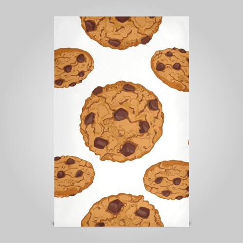 RPLIFE Chocolate Chip Cookies Küchentücher zum Trocknen von Geschirr, 71,1 x 45,7 cm Handtücher für Küche, dekorativ, kommerzielle Küchentücher