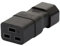 JSADZKJ IEC320 C14 zu C19 Power Port Adapter 10A 250V C14 Männlich zu C19 Weiblich Server Power Connector 3Pin C14 zu C19 AC Interface Extender, für PDU UPS Computer Monitor Appliance