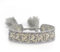 Generisch gewebtes Armband, Freundschaftsarmband, Webarmband, besticktes Armband (C'EST LA VIE grau)