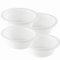 Novaliv 4x Spülschüssel Rund 0,6L, D16 cm, Weiß, BPA-frei Spülmaschinenfest Ideal für Küche und Camping, kleine Rundschüssel, Plastikschüssel klein, Waschschüssel klein, Plastic bowl