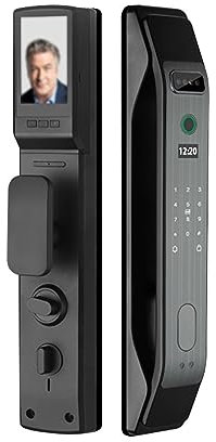 DKSNAJ 3D Eletronic Zigbee Door Lock Face Recognition Tuya Biometric Fingerprint Smart Door Lock With Camera Peephole (Color : 3D 30-240mm) wisdom