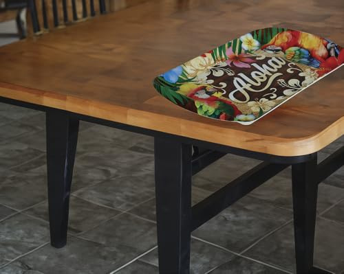 FIESTAS GUIRCA | Sommer Tablett (39x24 cm) - Wiederverwendbare Tischdekoration für Abschlussfeiern und Hawaiianische Feiern - Ideal für Sommer-Events - Bunt