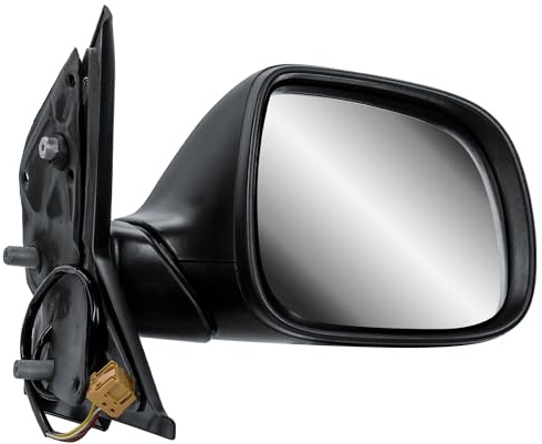 Driver Right Side Wing Mirror O/S Electric and Heated Manual Folding Textured Back Cover for 2010 to 2015 VW Transporter T5