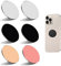 6 Stück Metallplatte Metallplättchen Selbstklebend, Metallplatte für Magnet Handyhalterung, Runden Handy Metallplatte aus Eisen für Magnetische Auto Telefon Halterung Rack Rosé/Gold/Schwarz/Silber