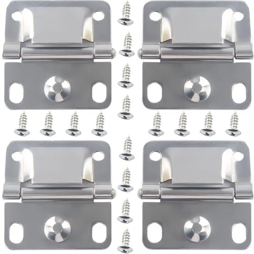 Cooler Hinges Replacement for Coleman,Camping Coolers Parts for Coleman 5235 5250 5286b 6262 6270, Ice Chest Stainless Steel Hinges 4 Packs