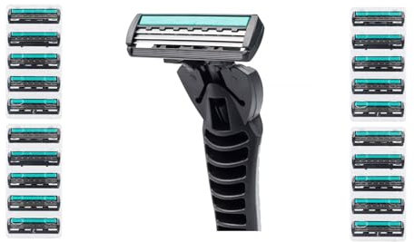 21 Rasierer Herren mit drei Klingen - Ideal für eine glatte, präzise Rasur