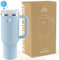 Tumbler 40oz - Trinkflasche mit Strohhalm 1.2L - Thermobecher mit Strohhalm Kühlt 10 Stunden - 48 Stunden Eisgekühlt - Trinkbecher mit Deckel und Strohhalm BPA Frei - Kaffeebecher To Go - Gletscher