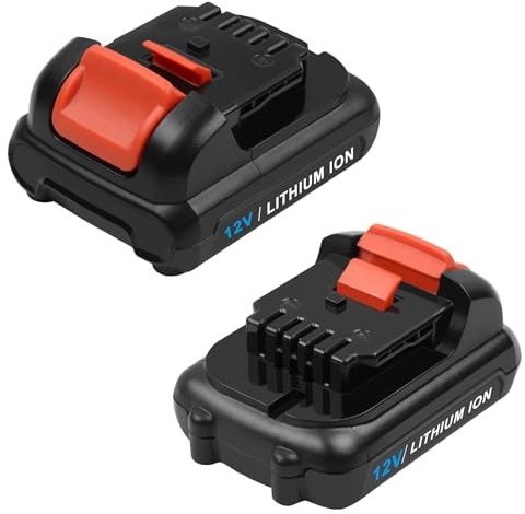 2 x Awekamer 10.8 V/12 V 4000 mAh Lithium Replacement Battery for Dewalt DCB120, DCB121, DCB122, DCB123, DCB124, DCB125, DCB127, DCB100, DCB101, DCB119, DCD700, DCD710