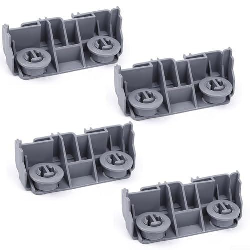 A Must Have 4Pack of Replacement Dishwashers' Lower Rack Carriers & Rollers Kit
