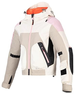 Alpinestars Molly Air - Chaqueta de motocicleta para mujer, ligera y transpirable, protección de conducción urbana, Arena/rosa/almendra, XS