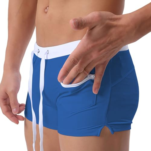 Ausing Bañador Boxer para hombre con cordón de ajuste para pantalones cortos de playa para piscina Surf - S-2XL(EU)=Tag M-3XL