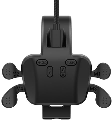 IWGAME Back Paddles for PS5 Controller with 4 Back Buttons, Plug and Play Wired Connection, Support Turbo/Remap/Programmable Functions, Compatible with PS-5 Console PC Mac Android TV