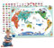 Magnetic World Map Puzzle with Geography Guide for Kids