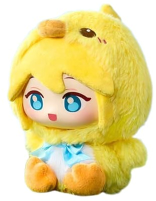 Zhongkaihua Kagamine Len Plüschfigur Kagamine Len Anhänger 15 cm Weicher Plüsch im Pyjama-Stil Pelzig PVC Anime-Figur Tasche Sofa Schreibtisch Weihnachtsdekoration für Fans