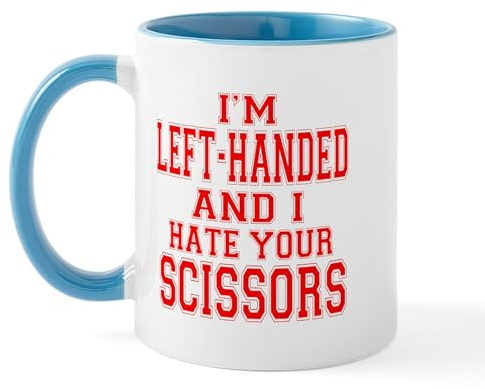 Taza Café Tijeras Para Zurdos Resistente Taza Divertido Mug Coffee Para Recuerdos Leche Té