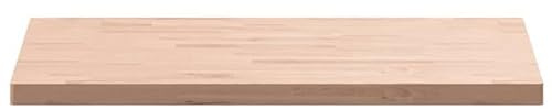 Eleganz Tischplatte 100x60x4 cm Rechteckig Massivholz Buche - Natürliche Massivholz Tischplatte aus unbehandeltem Buchenholz für Küche, Esszimmer oder Büro - Langlebig & stabil