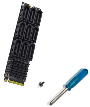 EXQIOUR 9-Port PCIe SATA3 6Gbps Storage Controller Card for Server Workstations and RAID Arrays PCIe Storage Expansion