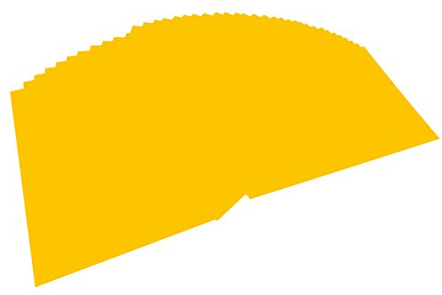 folia 6415 - Tonpapier goldgelb, DIN A4, 130 g/qm, 100 Blatt, zum Basteln und kreativen Gestalten von Karten, Fensterbildern und für Scrapbooking
