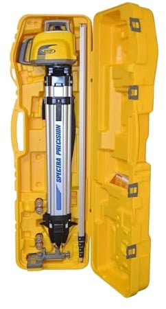 Spectra Precision LL300N-3 Livella laser, kit autolivellante con ricevitore HL450, morsetto, asta di grado 4,7 metri, metrica e treppiede, nero