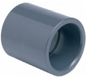 PVC Muffe 25mm mit 2 Klebemuffen bis 16Bar TOP Qualität