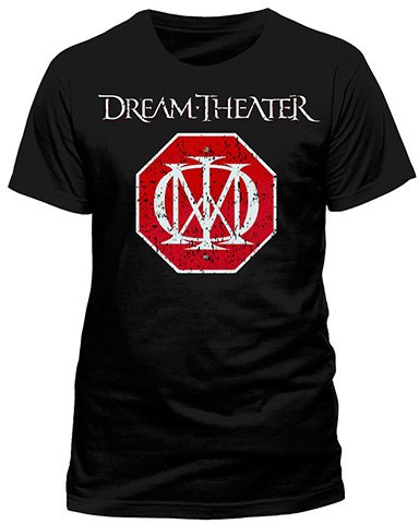 Live Nation Men's Dream Theater - Logo Crew Neck Short Sleeve T-Shirt, Black, Small