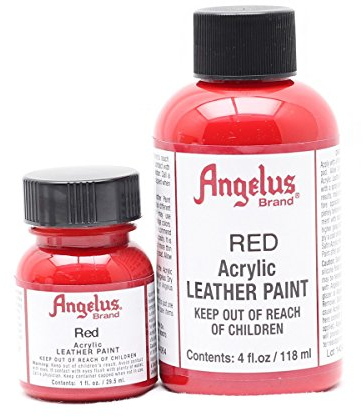 Angelus Revêtement en acrylique pour cuir 29,5 ml - rouge - Rot,