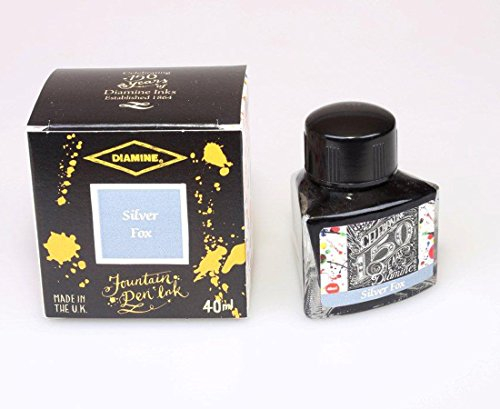 Diamine 40ml Silver Fox Fountain Pen Ink - 150 Year Anniversary Edition