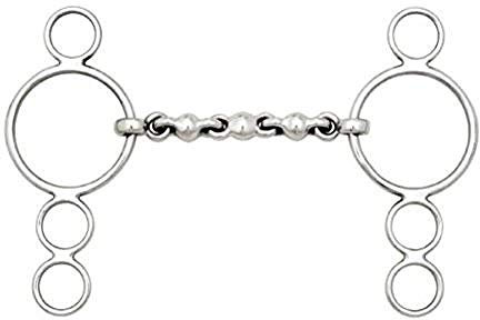 Lorina Waterford 3 Ring Trense (5.5in / 140mm) (Silber)