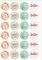 24 Precut Vintage Flower THANK YOU Edible Wafer Paper Cake Toppers Decorations