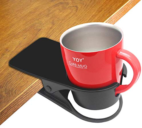 HOLLIHI Porte-Gobelet Boisson Bouteille à Clip pour Table Bureau
