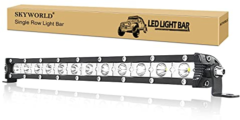 SKYWORLD 13 Zoll 33CM 60W Led Arbeitsscheinwerfer Bar 12V 24V Zusatzscheinwerfer Auto Scheinwerfer Wasserdicht Led Strahler für 4x4 Offroad SUV UTV ATV Traktor Rückfahrscheinwerfer