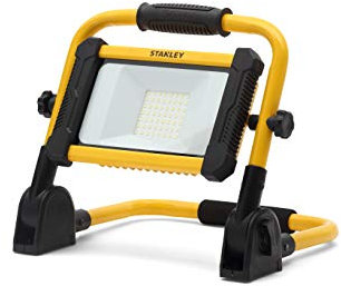 STANLEY 31340 - Portatif LED Chantier Rechargeable - Puissance 24W 1800 lumens - Jaune Et Noir