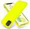 OTOFLY Compatible with iPhone 11 Pro Case,ultra slim fit iPhone case liquid silicone gel cover with full body protection anti-scratch shockproof case,Fluorescent Yellow