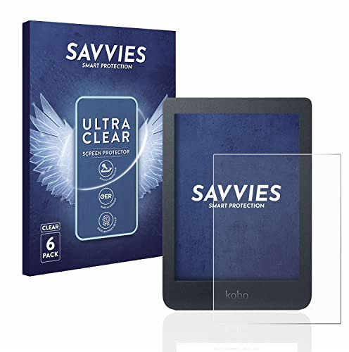 savvies Protection Ecran pour Kobo Nia (6 Pièces) - Film Protection Ultra Clair