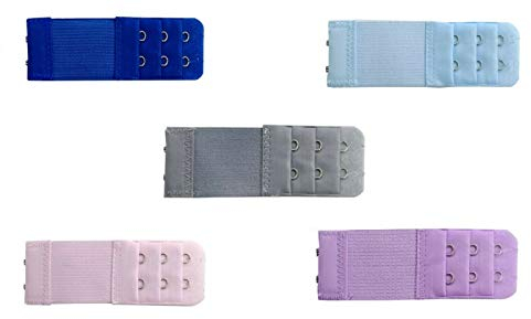 Kissa 1 Verlängerung für BHs, 2 Haken, dehnbar, Zubehör für Dessous, Dunkelblau, One size