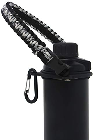 One MissionX Paracord-Griff, kompatibel mit Yeti Rambler 1020 ml, 737 g, 510 g, 340 g, 1304 g, 1304 ml, robuster Tragegurt – Halterung (graues Camo)
