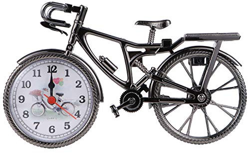 BESPORTBLE Dekorativer Wecker Fahrrad Modell Desktop Verzierung Kreative Fahrrad Schreibtisch Uhr