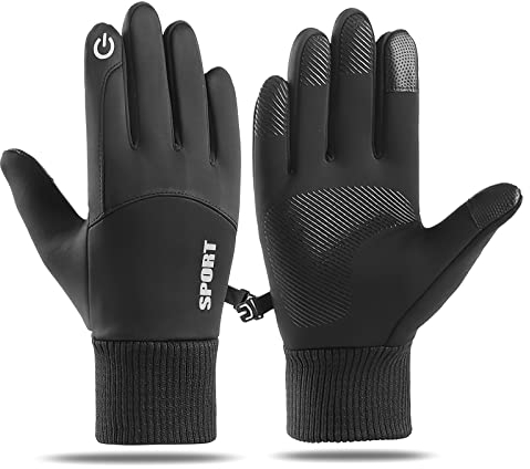 TAGVO Winter Thermo-Handschuhe Herren Damen Touchscreen Anti-Rutsch Winddicht Handschuhe, Kaltes Wetter Handschuhe zum Autofahren Radfahren Skifahren Arbeiten Outdoor