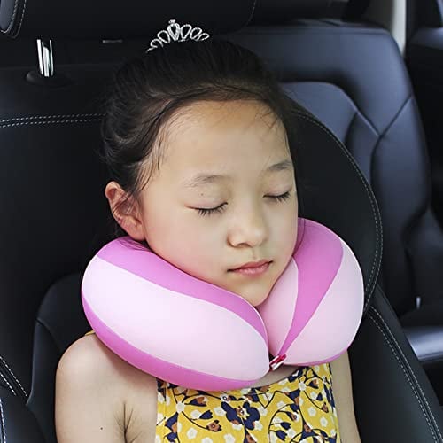 Nackenkissen Kinder Travel Neck Pillow Baby Nackenstützkissen Weich Nackenhörnchen Waschbar Nackenpolster Kindersitz Reisekissen Autositz Schlafkissen Ergonomisch Nackenstütze Kinderwagen Reise Haus