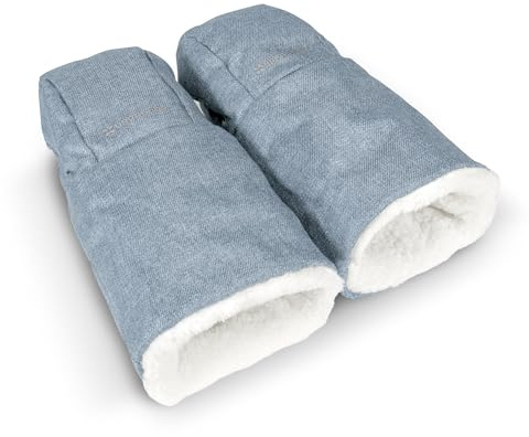UPPAbaby CozyHandmuffs Gregory | Universal Pushchair Hand Warmers | Fully Enclosed Weather-Resistant Hand Muff | Ultra-Plush Fleece Lining | Easy-Attach Stroller Handmuff | Unisex Pram Hand Protection