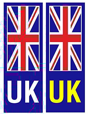 UK Car Number Plate Stickers - Self Adhesive